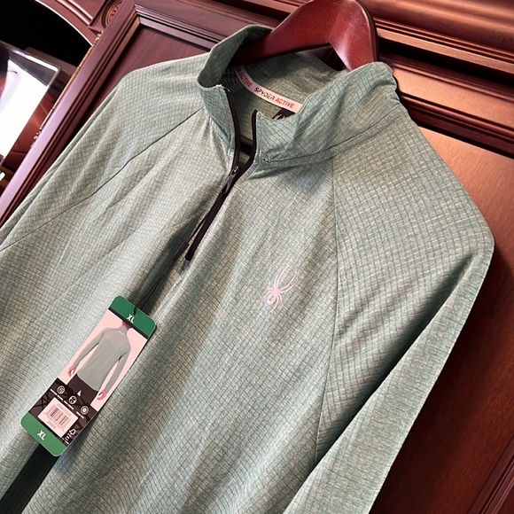 Brand New Spyder Active, Breathable, Quick Dry, Lightweight Stretch Green fabric - Picture 5 of 10